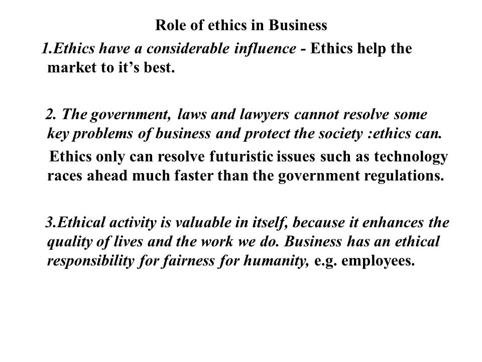 Role of Law in Business